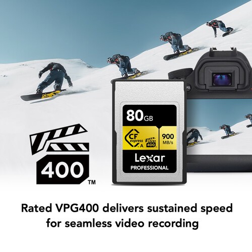Thẻ nhớ CF 80GB Lexar CFexpress™ Type A - LCAGOLD080G-RNENG