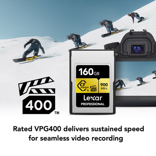 Thẻ nhớ CF 160GB Lexar CFexpress™ Type A - LCAGOLD160G-RNENG