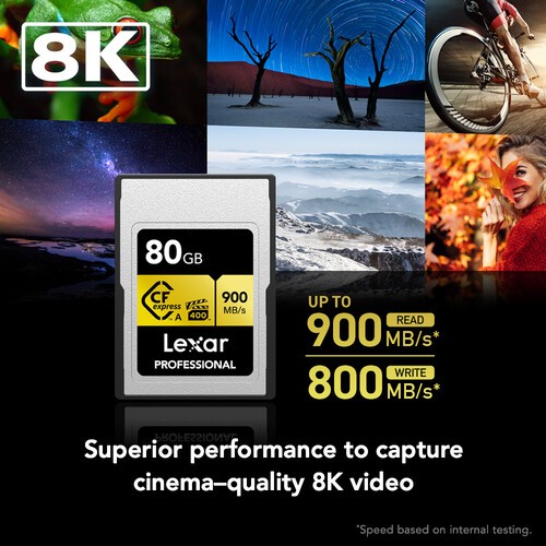 Thẻ nhớ CF 80GB Lexar CFexpress™ Type A - LCAGOLD080G-RNENG
