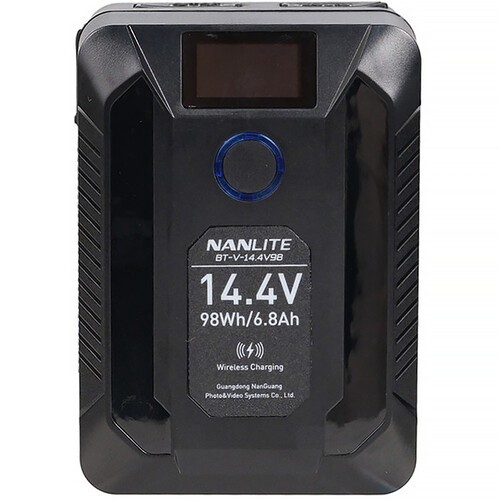 Pin VMount Nanlite BT-V-14.4V98 - Pin Nanlite 14.4V Mini V-Mount Battery (98Wh)