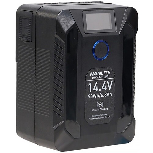 Pin VMount Nanlite BT-V-14.4V98 - Pin Nanlite 14.4V Mini V-Mount Battery (98Wh)