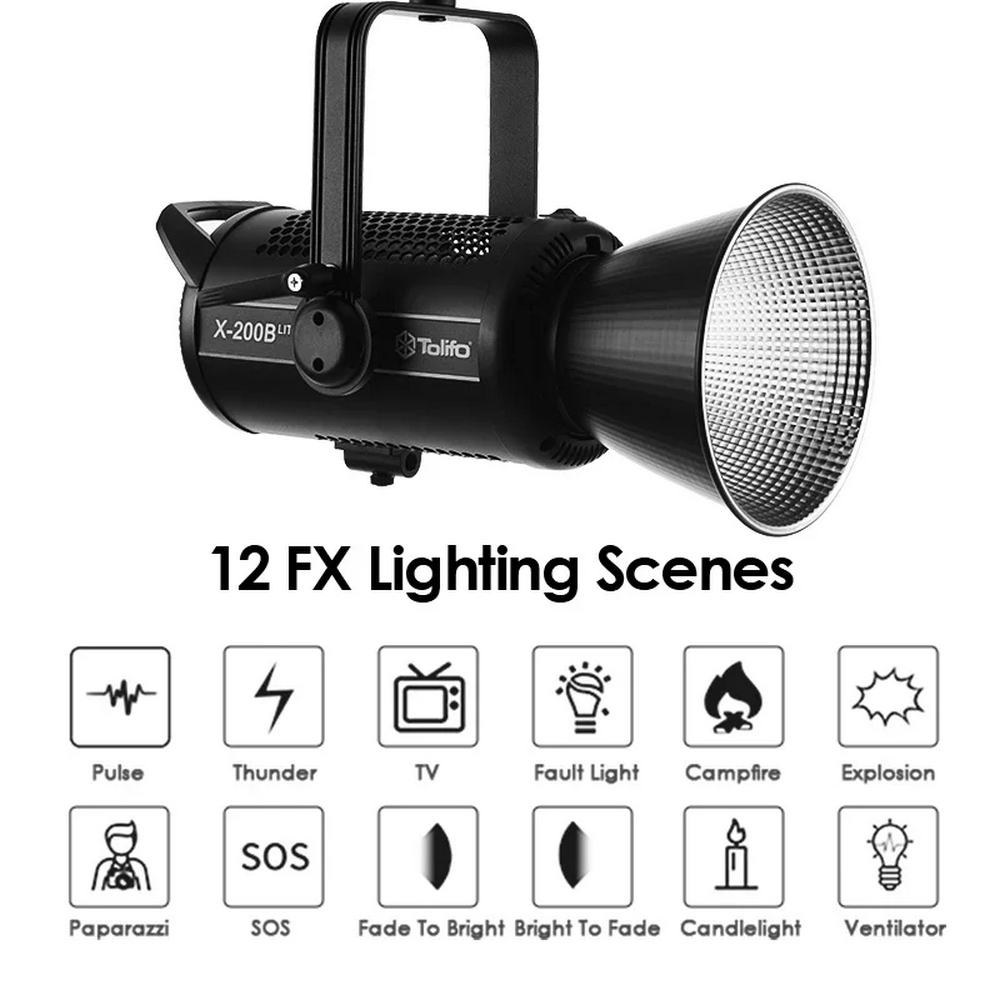 Đèn Led Tolifo X-200B Lite 2700K-6500K