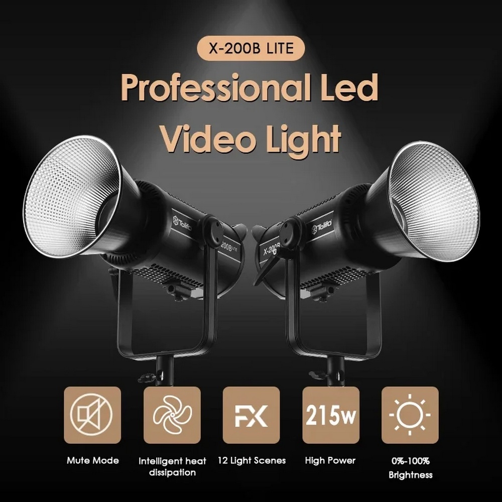 Đèn Led Tolifo X-200B Lite 2700K-6500K