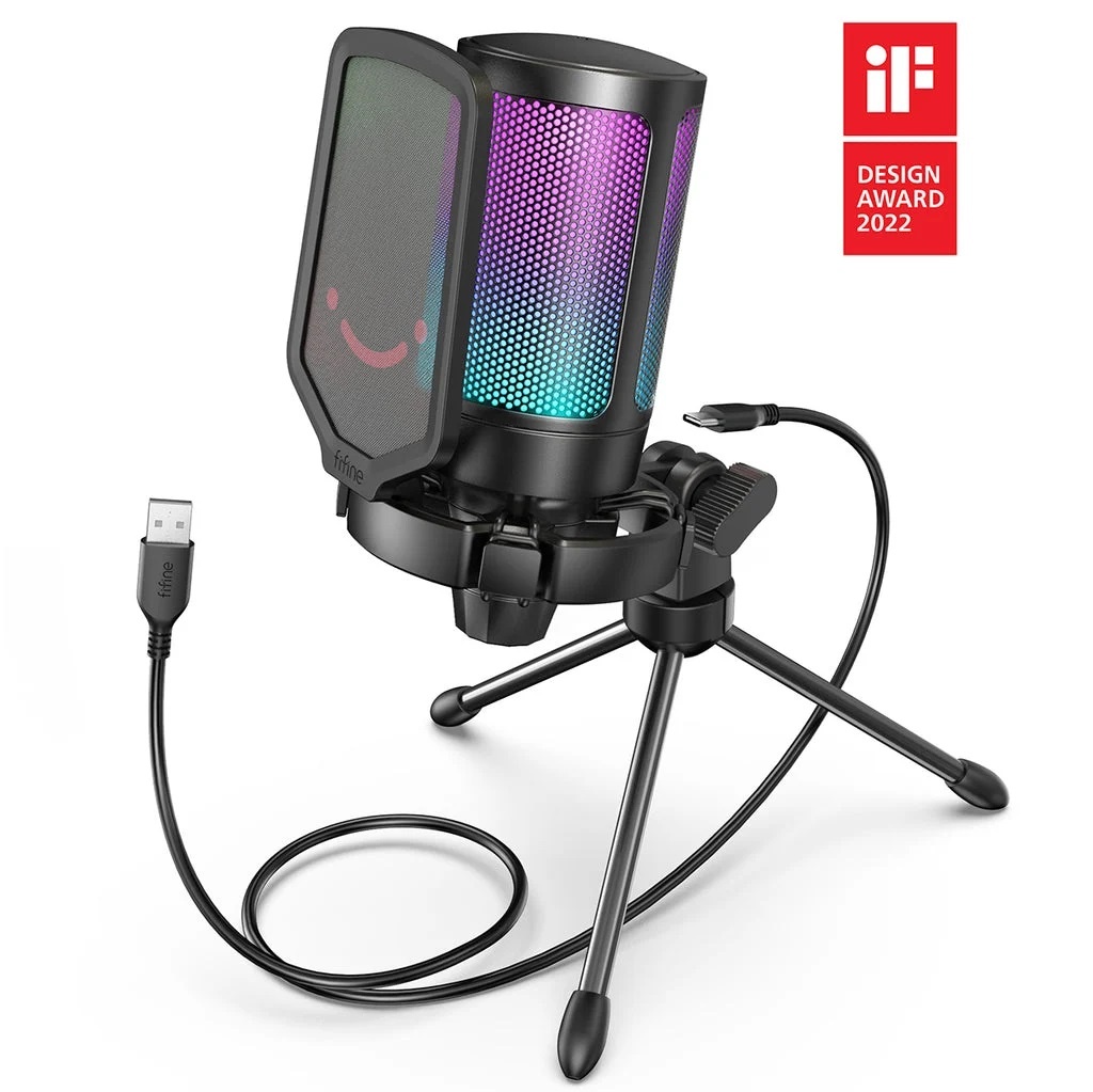 Fifine A6V USB Micro RGB Cho Gaming