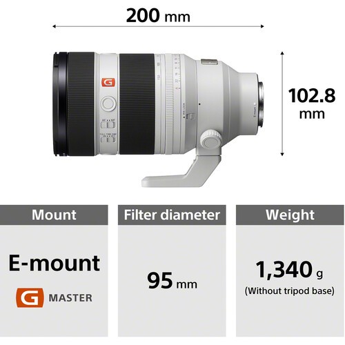 Ống kính Sony FE 50-150mm f/2 GM Lens (Sony E)