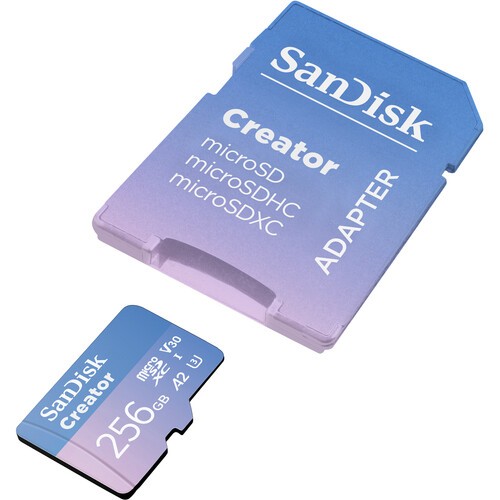 Thẻ microSD SanDisk 256Gb Creator Series UHS-I kèm SD Adapter