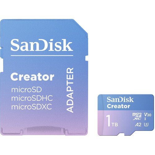Thẻ microSD SanDisk 1TB Creator Series UHS-I kèm SD Adapter