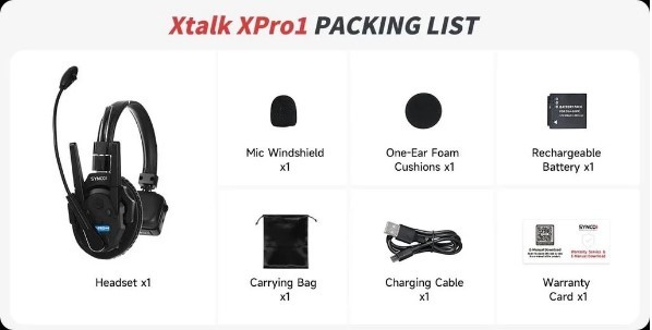 Synco Xtalk XPro1 Wireless Intercom Master/Remote Headset (2.4 GHz)