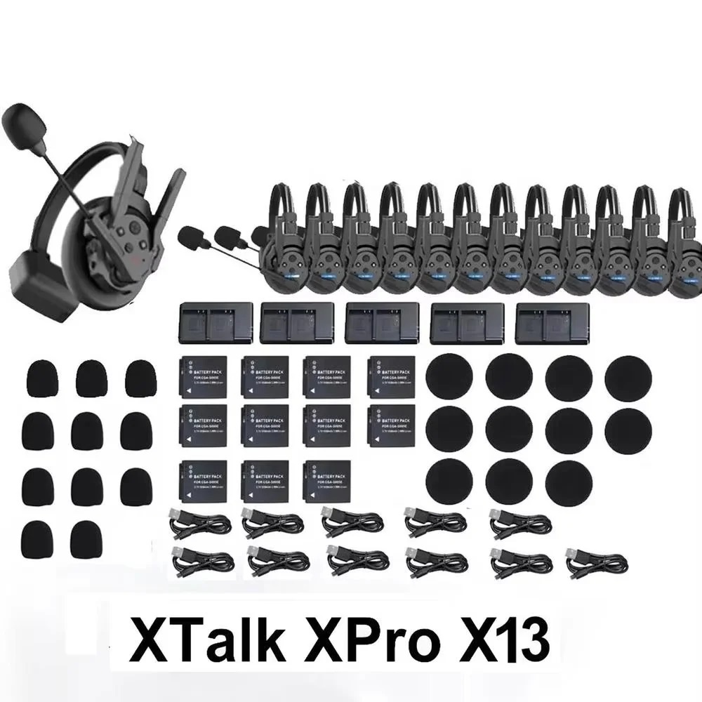 Synco Xtalk XPro 13 Bộ liên lạc không dây nội bộ 2 chiều 2.4GHz ( Xtalk XPro 13- bộ 13 tai)