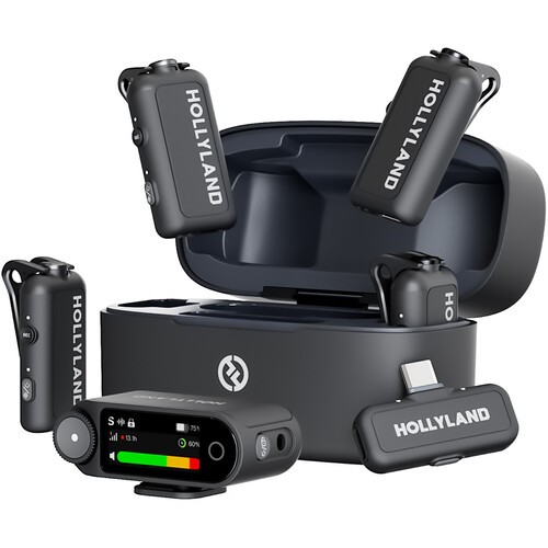 Hollyland LARK MAX 2 combo ( 4TX + 1 RX) - dùng cho 4 người nói