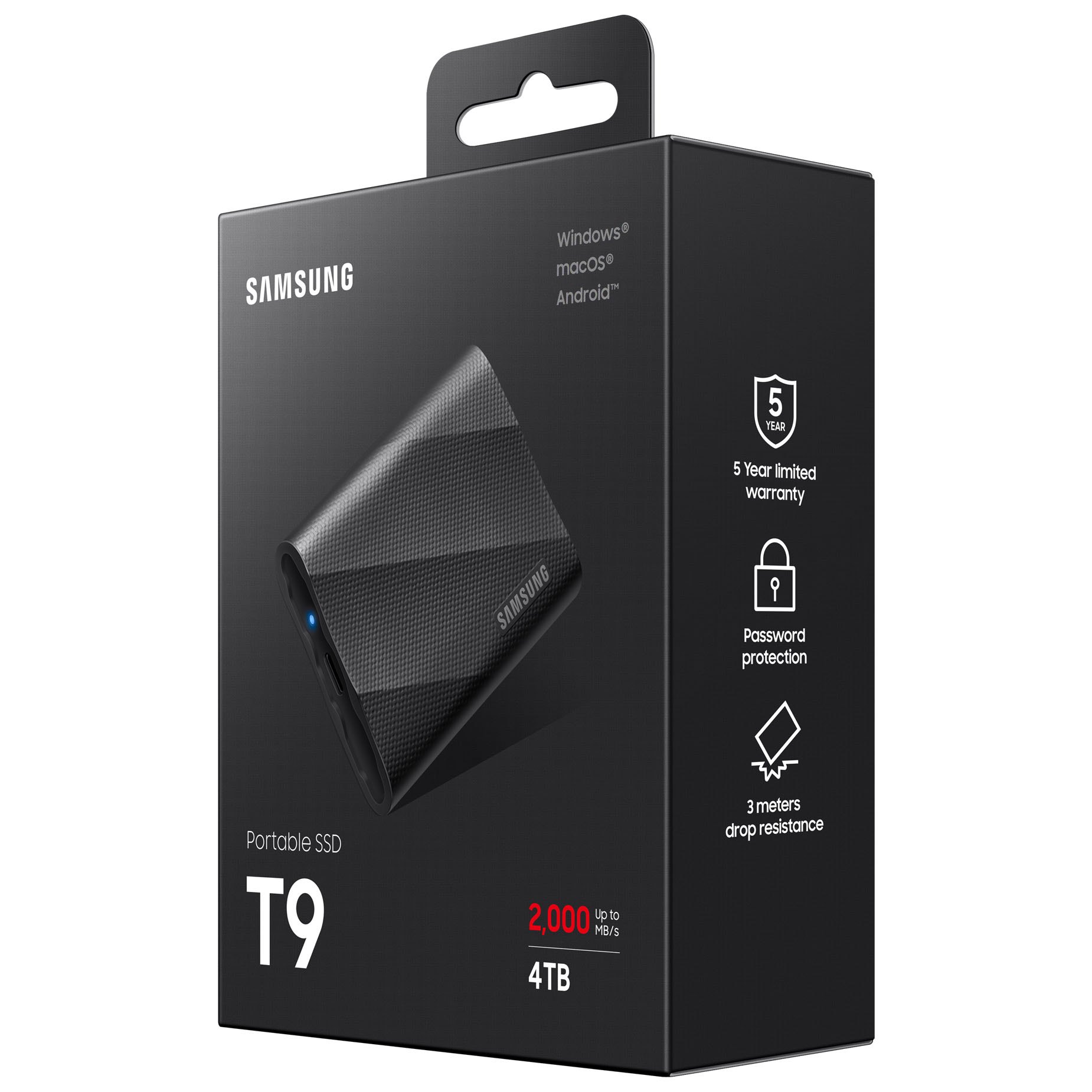 Ổ cứng di động SSD 4TB Samsung T9 2000MB/s