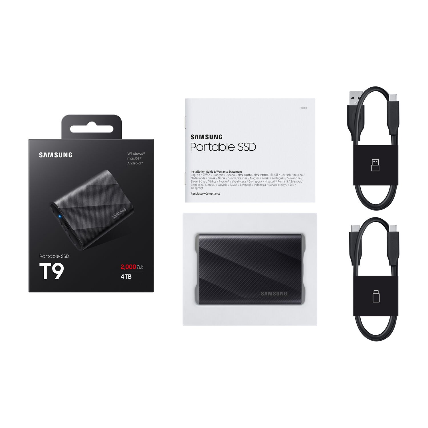 Ổ cứng di động SSD 4TB Samsung T9 2000MB/s