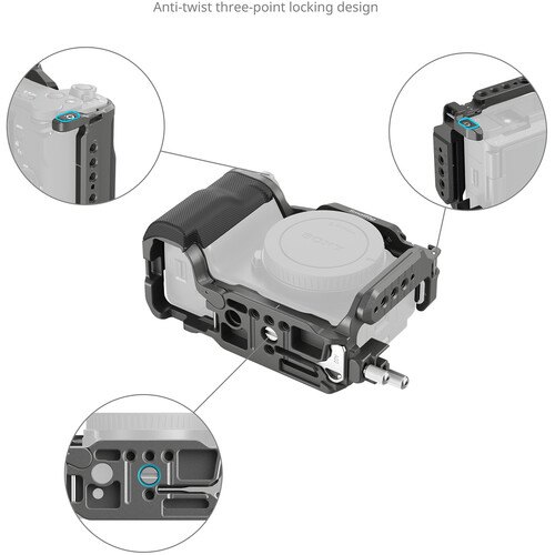 Khung SMALLRIG cho Sony ZVE10 II 4949 - SMALLRIG HawkLock Quick Release Cage Kit for Sony ZV-E10 II 4949