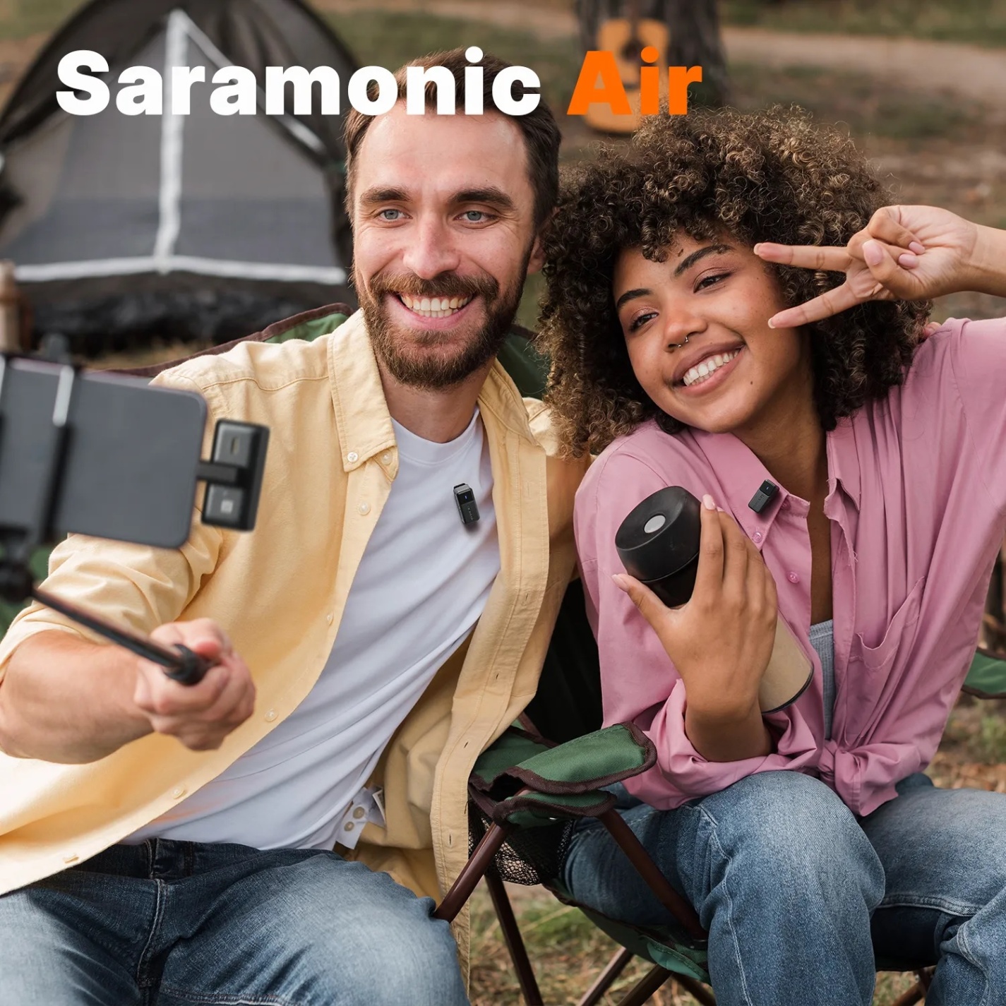 Micro thu âm Saramonic Air 01 (TX+TX+RX) - Chính hãng