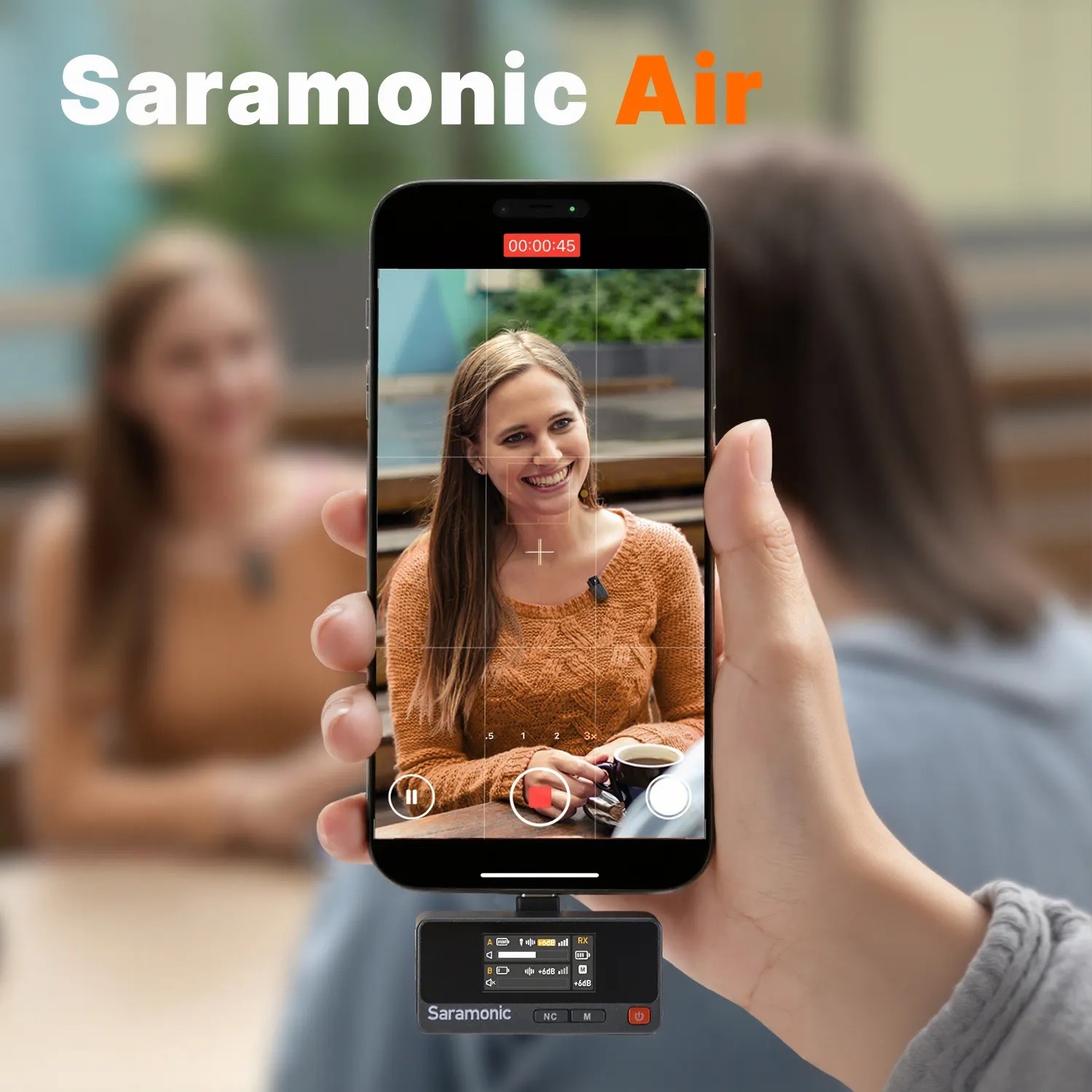 Micro thu âm Saramonic Air 01 (TX+TX+RX) - Chính hãng