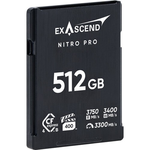 Exascend 512GB Nitro Pro CFexpress 4.0 Type B Memory Card
