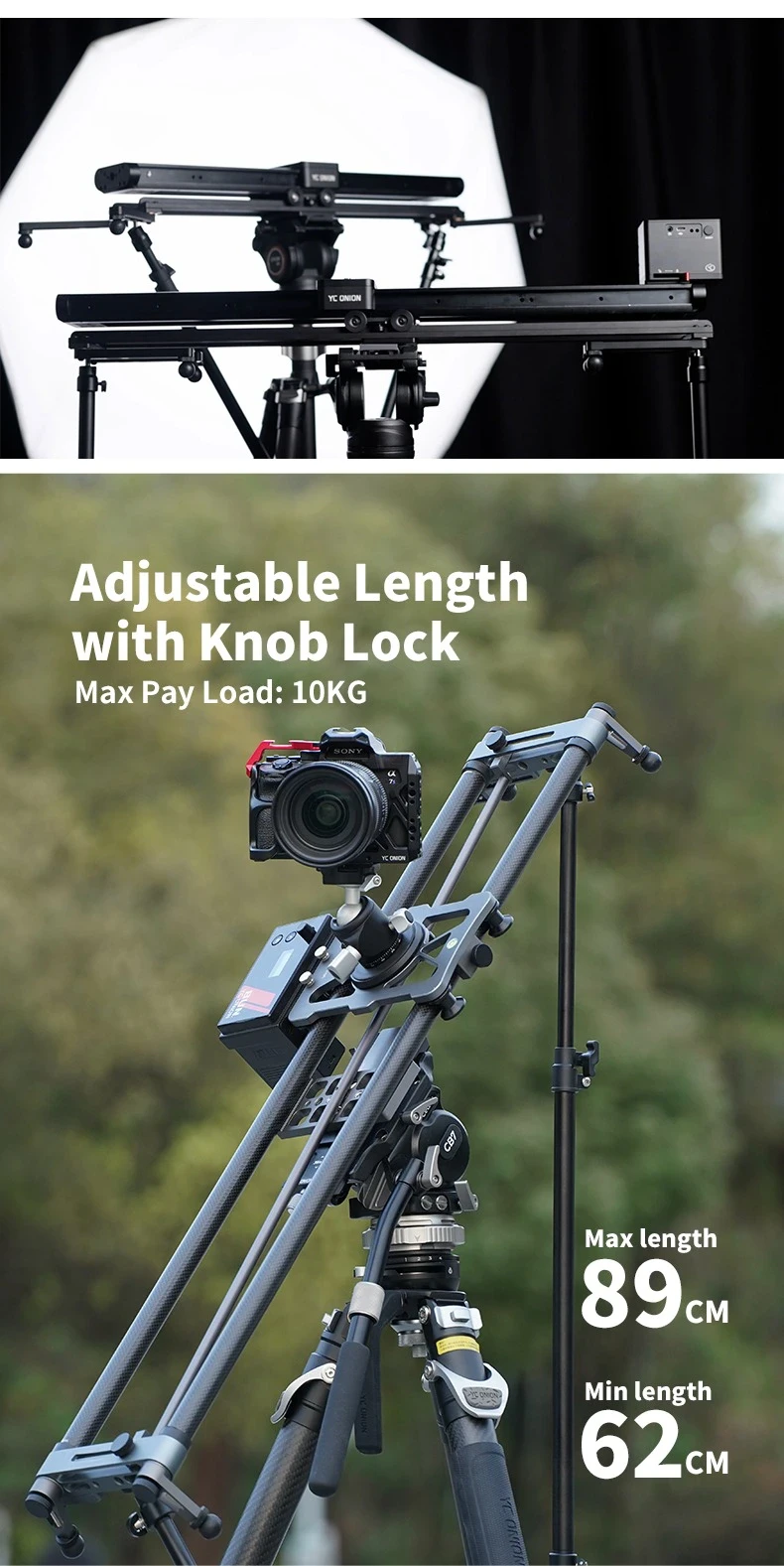 Bộ Magic Arm YC Onion Z1S1 Stability Arms cố định Slider lên Gimbal nhanh chóng chính hãng