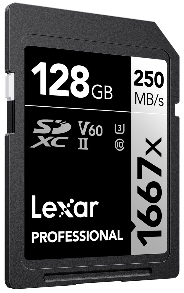 Thẻ nhớ SD Lexar Professional 1667x 128GB UHS-II V60 250/120 MB/s