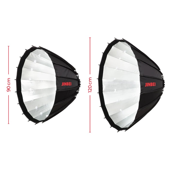 Softbox đánh ngược Jinbei 120cm tổ ông và bộ zoom focus