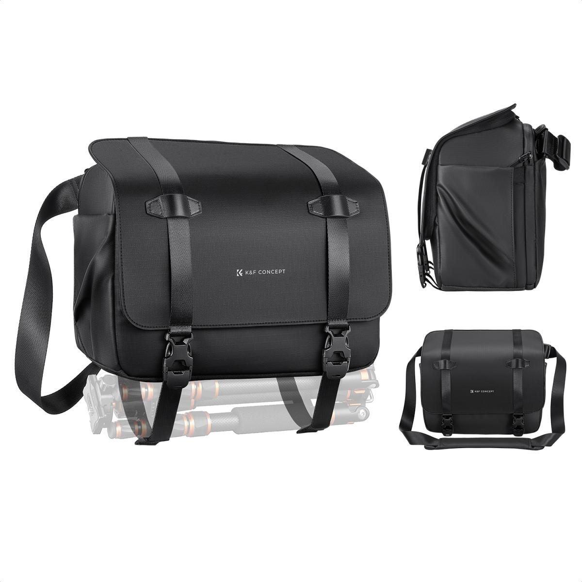 Túi đeo chéo máy ảnh KF KF13.163 ( Đen, 10L)