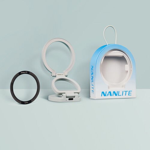 Giá đỡ điện thoại Magsafe Nanlite Lumo Bi-Color LED Ring Light (Mint Blue)