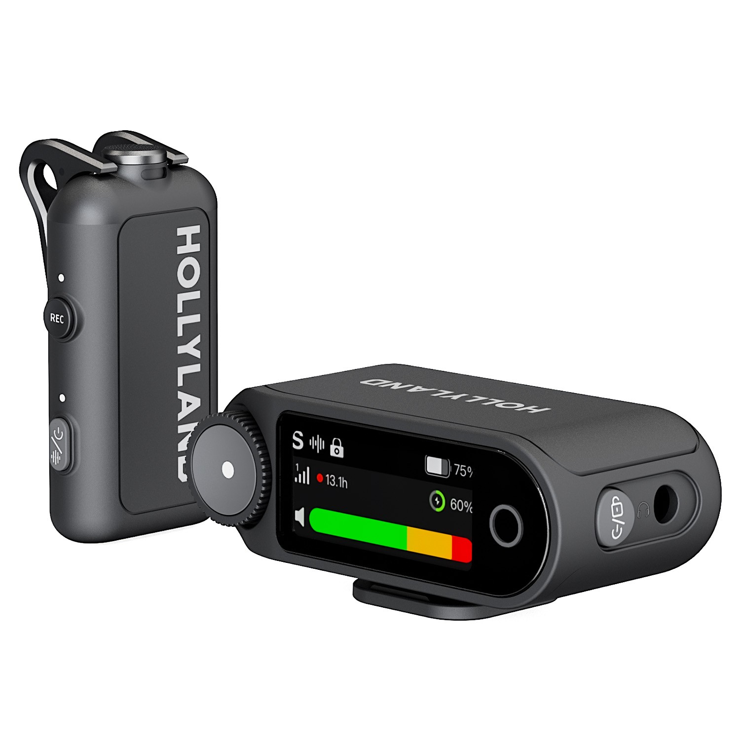 Bộ Micro không dây Hollyland LARK MAX 2 Solo (Camera RX) Space Gray