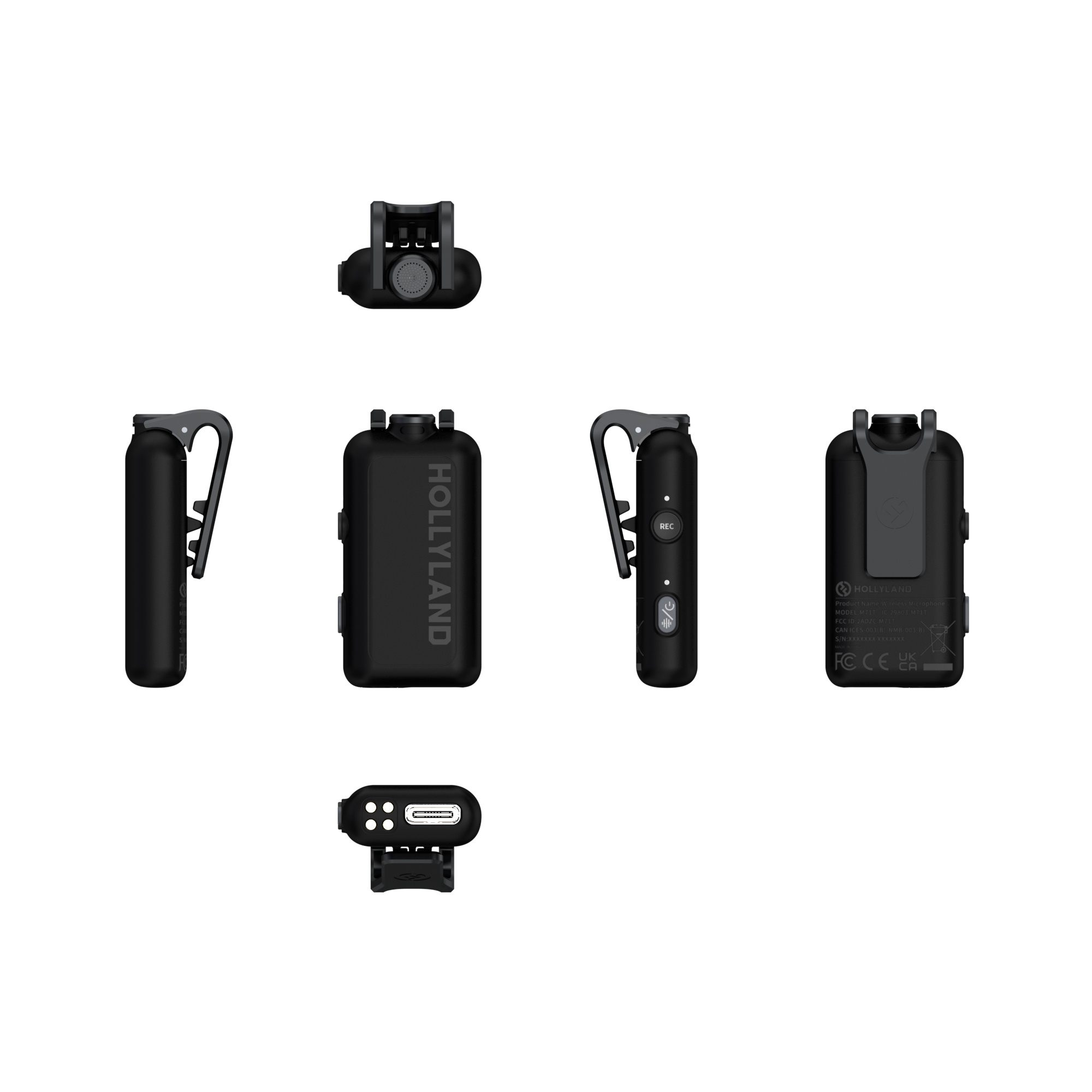 Bộ Micro không dây Hollyland LARK MAX 2 Combo (Camera RX, USB-C RX) Space Gray