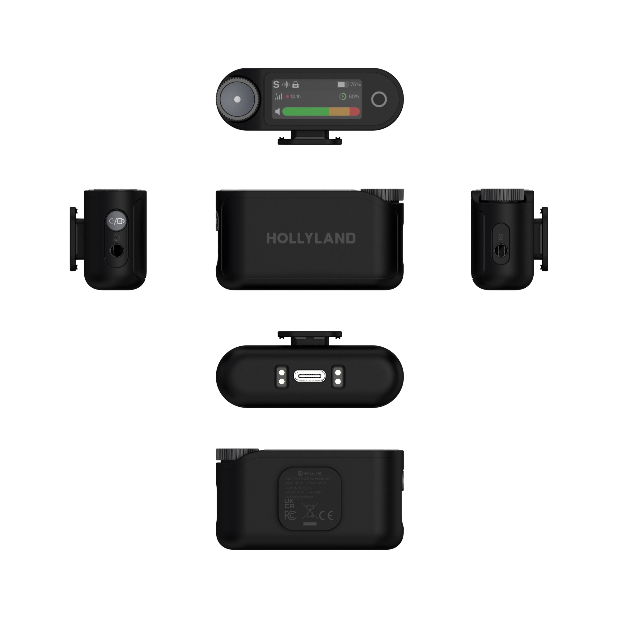 Bộ Micro không dây Hollyland LARK MAX 2 Combo (Camera RX, USB-C RX) Space Gray