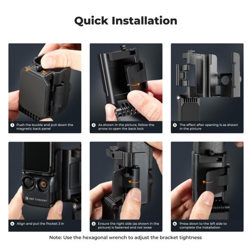 K&F Magnetic Mount cho Pocket 3 KF31.143 - Chính Hãng
