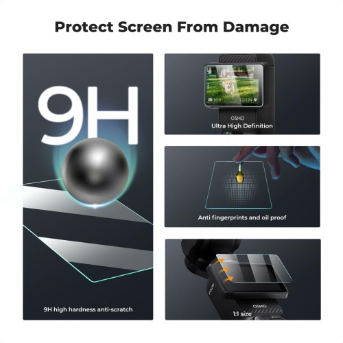Bộ Bảo Vệ Màn Hình K&F Concept cho DJI Pocket 3 SKU.2231