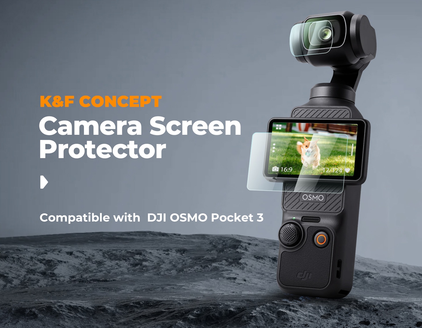 Bộ Bảo Vệ Màn Hình K&F Concept cho DJI Pocket 3 SKU.2231