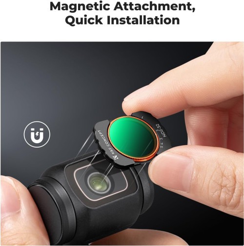 K&F Filter Set Nano-X Series cho DJI Pocket 3 (CPL + Black-Mist 1/4+ ND2-32) SKU.2148