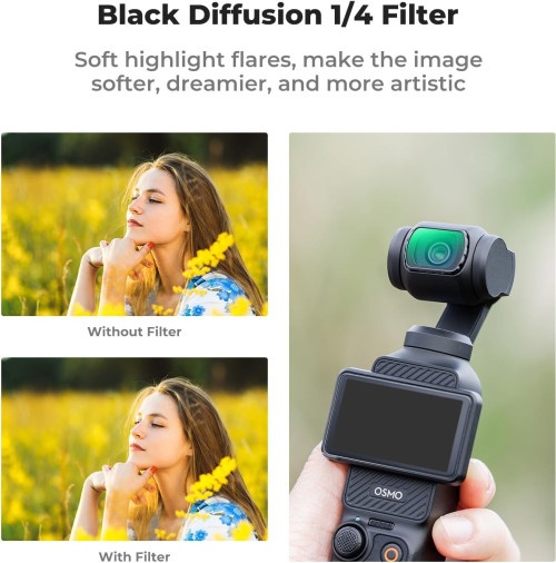 K&F Filter Set Nano-X Series cho DJI Pocket 3 (CPL + Black-Mist 1/4+ ND2-32) SKU.2148
