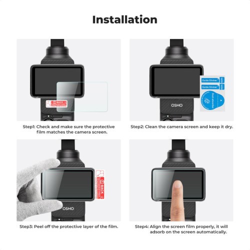 Bộ Bảo Vệ Màn Hình K&F Concept cho DJI Pocket 3 SKU.2231