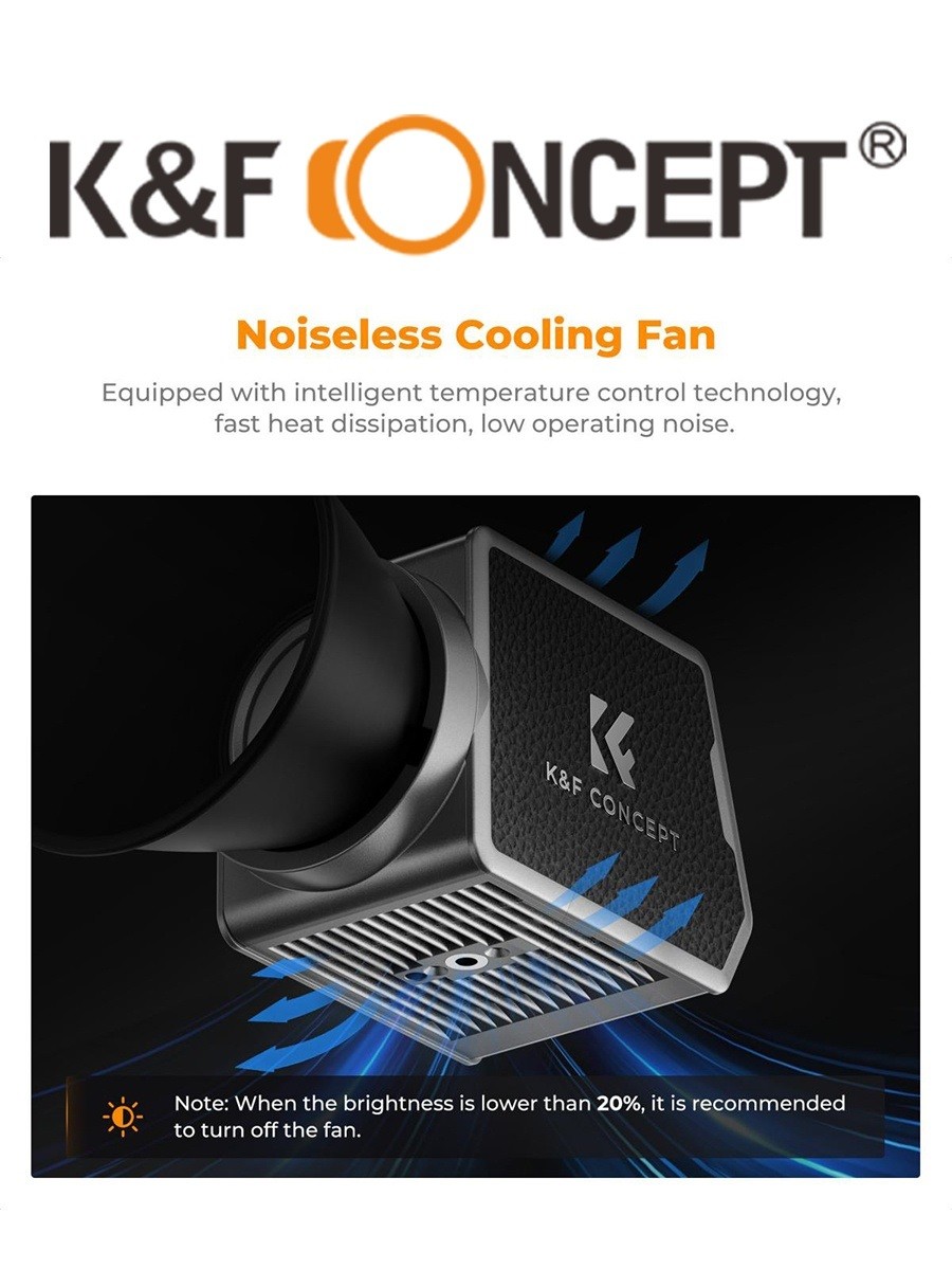 Đèn LED K&F CONCEPT 60W 4500mAh CCT 2700-6500K | KF34.045