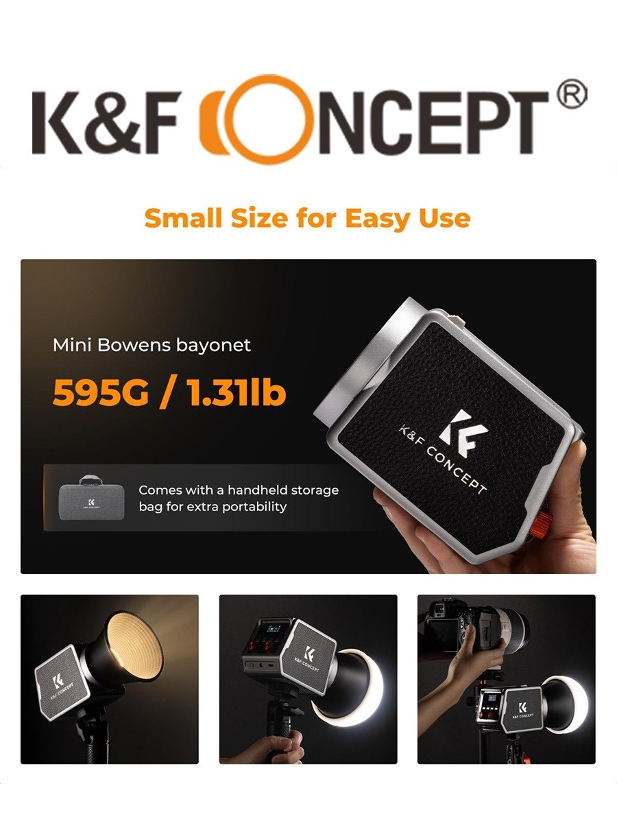 Đèn LED K&F CONCEPT 60W 4500mAh CCT 2700-6500K | KF34.045