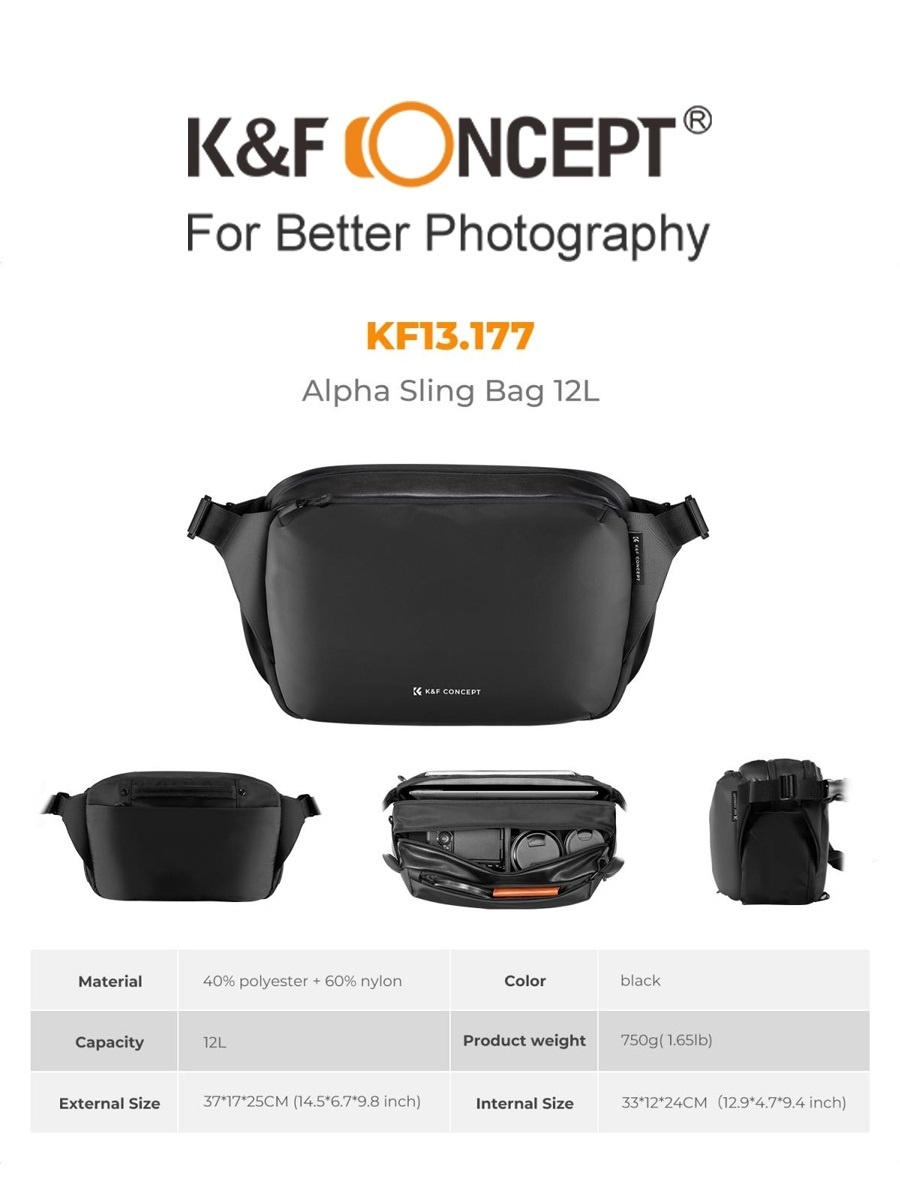 Túi máy ảnh K&F CONCEPT Sling KF13.177