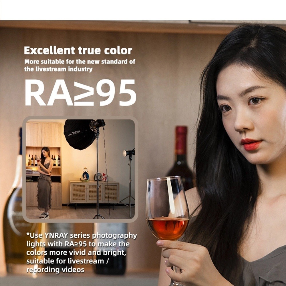 Đèn LED YONGNUO RAY200 2700-6500K 200w - Phù hợp Make up Artist, livestream, quay video