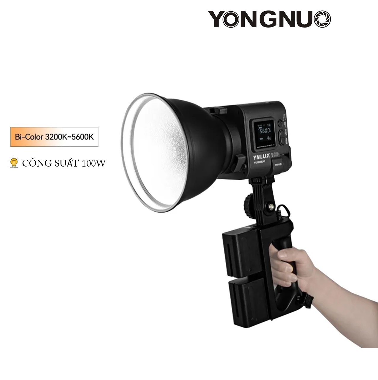Đèn LED YONGNUO LUX 100 3200-5600K - Hàng chính hãng - Combo