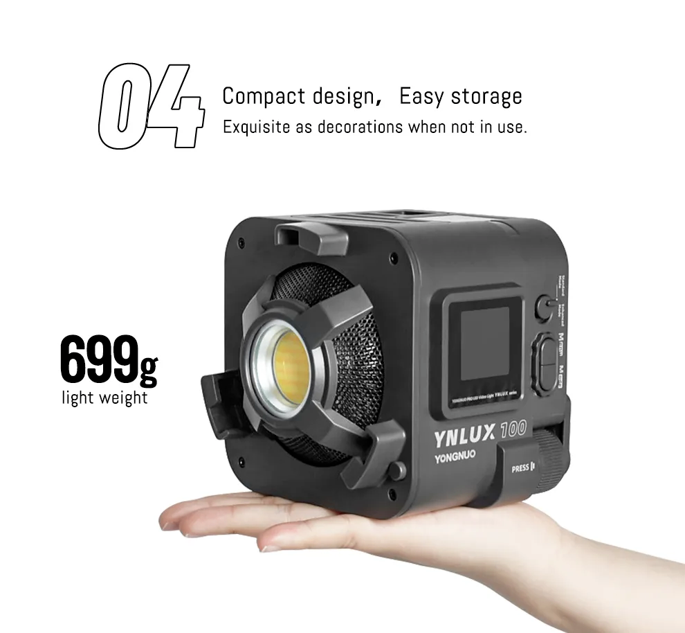 Đèn LED YONGNUO LUX 100 3200-5600K - Hàng chính hãng - Combo