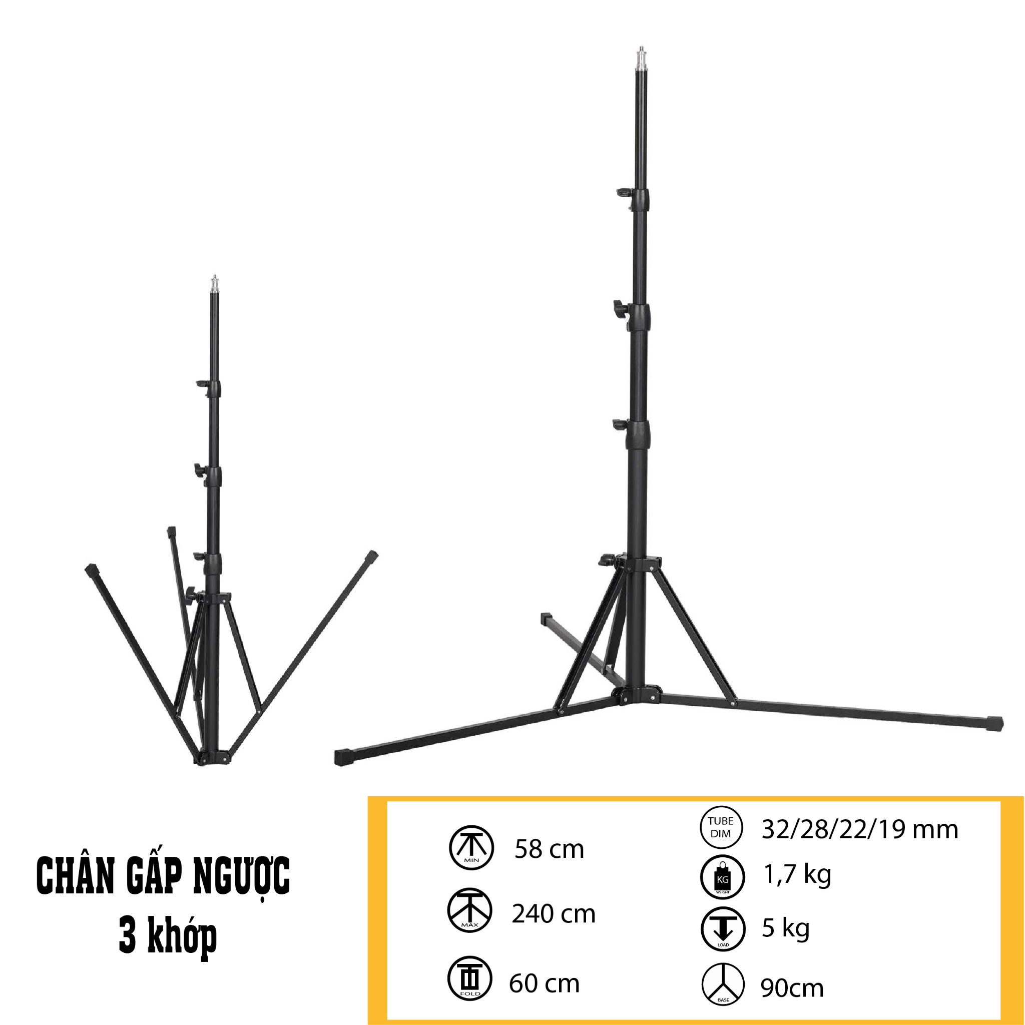 Chân gấp ngược GN330S