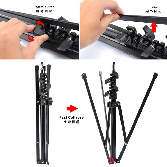 Chân đèn gấp ngược Jinbei L2000A