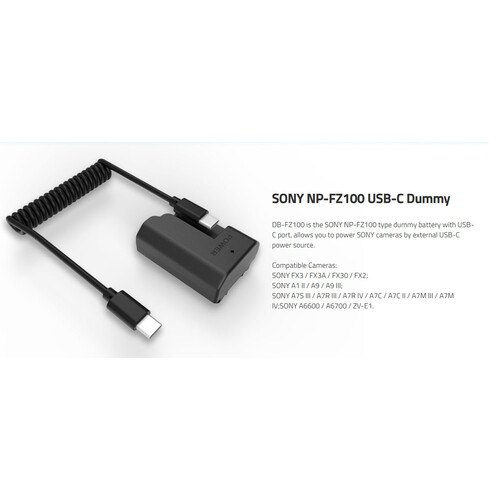 Pin giả SWIT Dummy Battery for Sony NP-FZ100 - DB-FZ100
