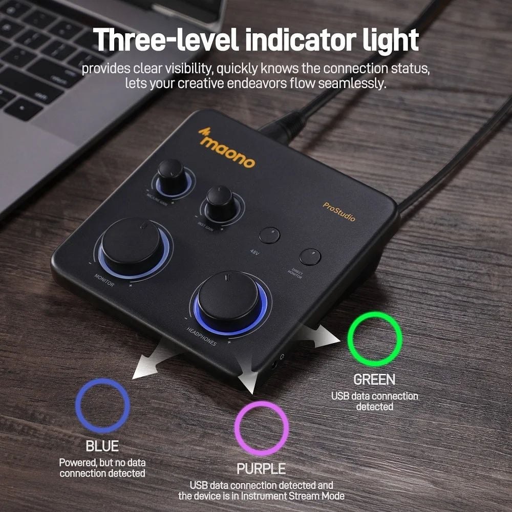 MAONO PS22 Lite USB Audio Interface Cho PC