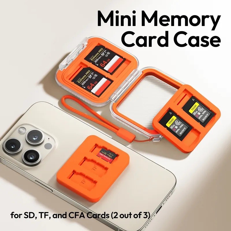 Hộp thẻ nhớ Ulanzi CC01 chống sốc, hỗ trợ khe dành cho TF, SD, CFA card chính hãng
