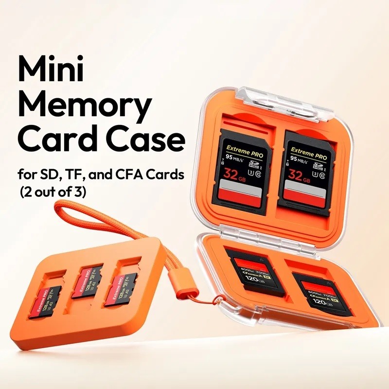 Hộp thẻ nhớ Ulanzi CC01 chống sốc, hỗ trợ khe dành cho TF, SD, CFA card chính hãng
