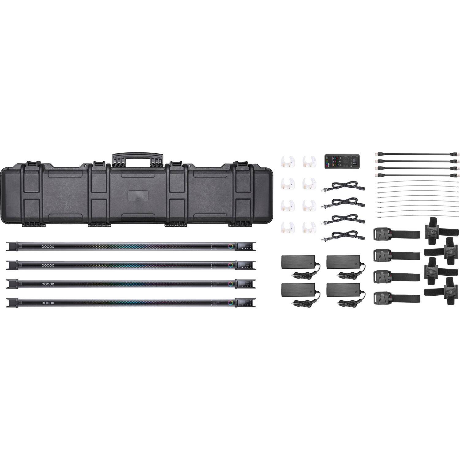 Combo 4 Đèn Led RGB Godox TL120 Tube Light (2700-6500K)