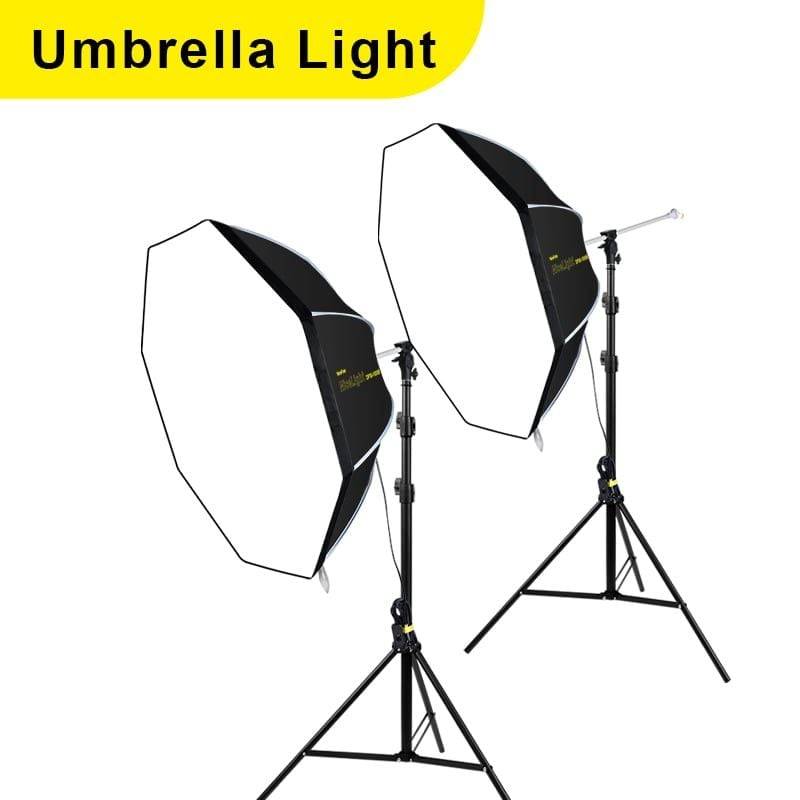 NiceFoto Umbrella KT-DS80-1000B (Two lamp set) Octagonal DS KT Series Single Color Temperature