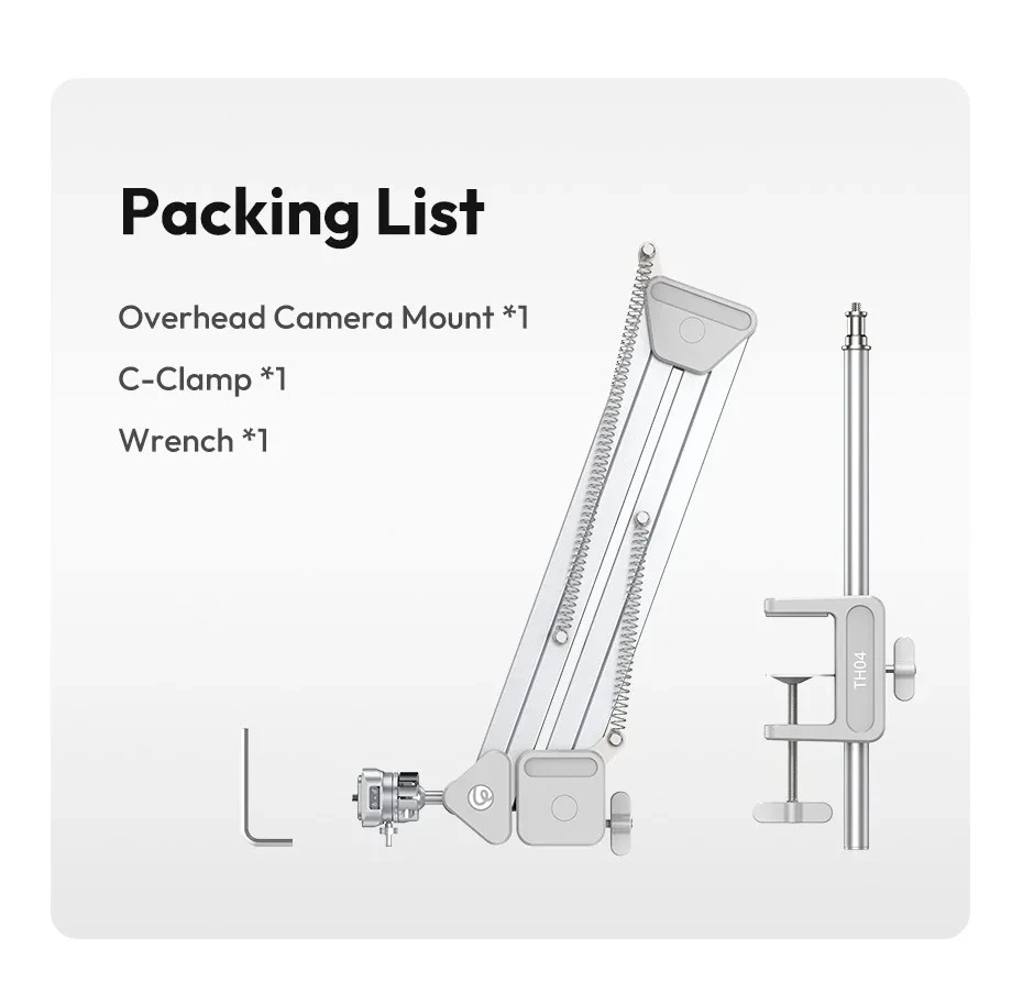 Tay Arm Topshot Ulanzi TH04 tích hợp tháo lắp nhanh Uka F38 khả năng tải 2Kg - chính hãng