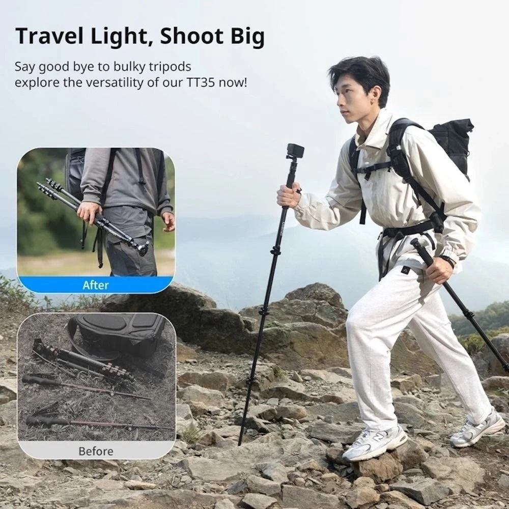 Monopod Ulanzi T069 thao tác nhanh chất liệu carbon Fiber - chính hãng
